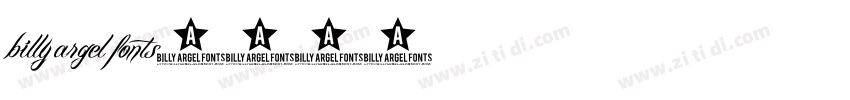 billy argel fonts字体转换
